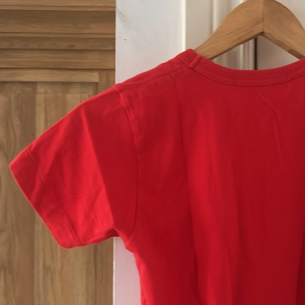AUTHENTIC COMMES DES GARÇON crew neck short sleeve red t shirt xs - Picture 10 of 11